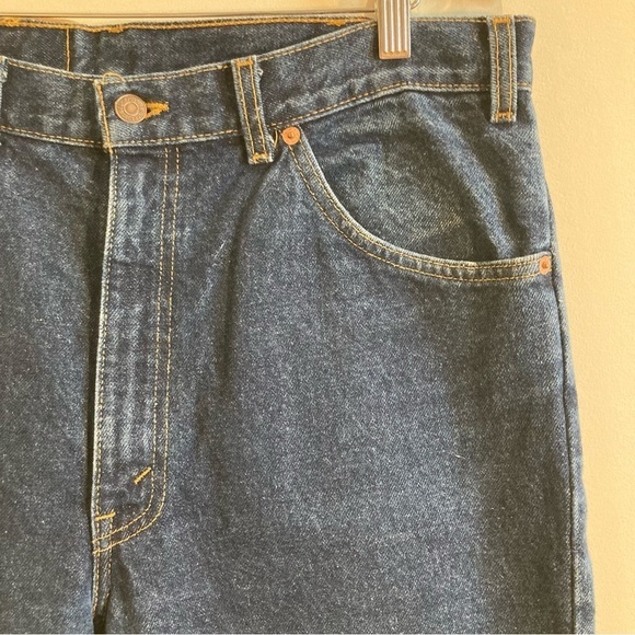 LEVI’S Sz 36 x 30 Orange Tab High Rise Classic Mid Wash Tapered  Leg Jeans - Picture 3 of 12